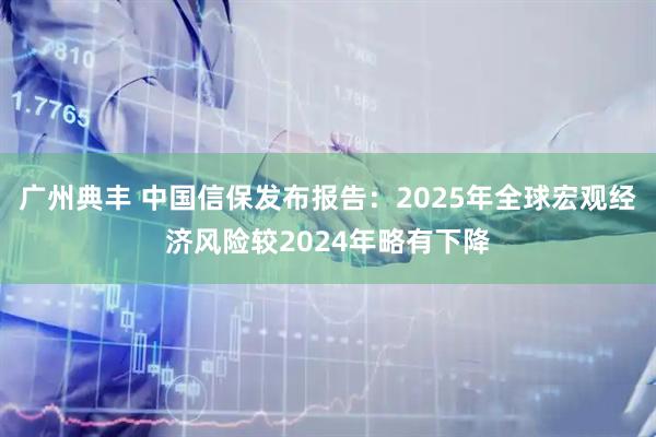 广州典丰 中国信保发布报告：2025年全球宏观经济风险较2024年略有下降