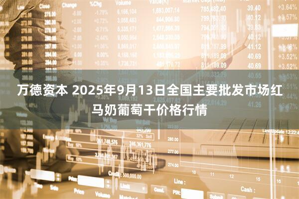 万德资本 2025年9月13日全国主要批发市场红马奶葡萄干价格行情